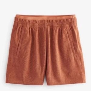 NWT Athleta Echo Short Rust Orange Quick Dry Athletic Shorts Size 12